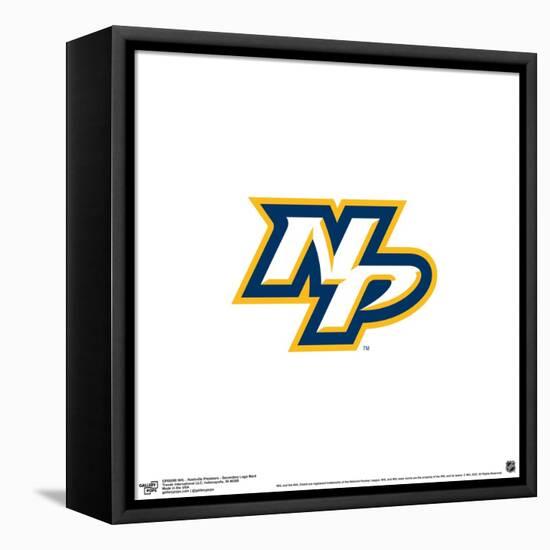 Gallery Pops NHL Nashville Predators - Secondary Logo Mark Wall Art-Trends International-Framed Stretched Canvas