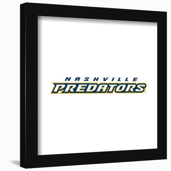 Gallery Pops NHL Nashville Predators - Wordmark Wall Art-Trends International-Framed Gallery Pops