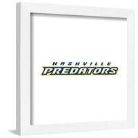 Gallery Pops NHL Nashville Predators - Wordmark Wall Art-Trends International-Framed Gallery Pops