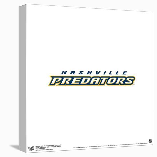 Gallery Pops NHL Nashville Predators - Wordmark Wall Art-Trends International-Stretched Canvas