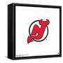 Gallery Pops NHL New Jersey Devils - Primary Logo Mark Wall Art-Trends International-Framed Stretched Canvas