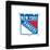 Gallery Pops NHL New York Rangers - Primary Logo Mark Wall Art-Trends International-Framed Gallery Pops