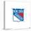 Gallery Pops NHL New York Rangers - Primary Logo Mark Wall Art-Trends International-Stretched Canvas