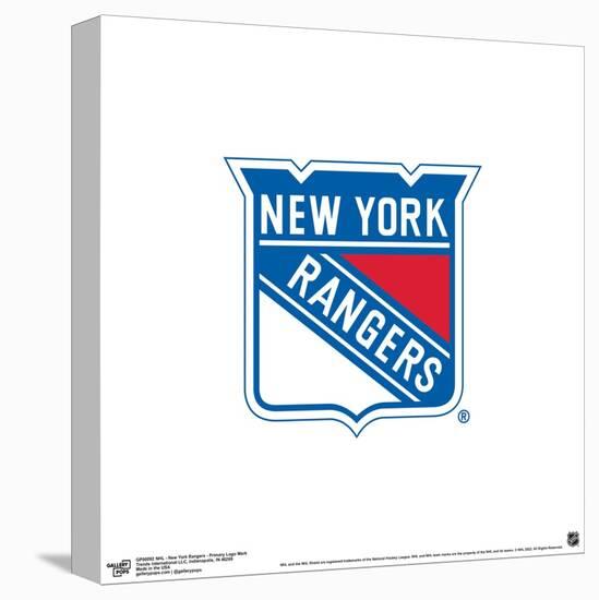 Gallery Pops NHL New York Rangers - Primary Logo Mark Wall Art-Trends International-Stretched Canvas