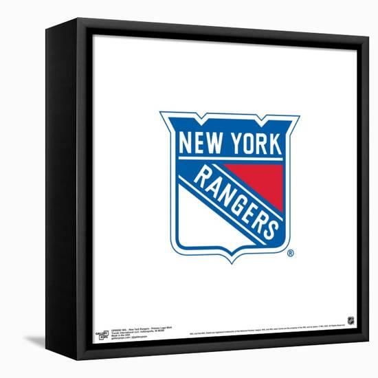 Gallery Pops NHL New York Rangers - Primary Logo Mark Wall Art-Trends International-Framed Stretched Canvas