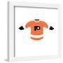 Gallery Pops NHL - Philadelphia Flyers - Home Uniform Front Wall Art-Trends International-Framed Gallery Pops