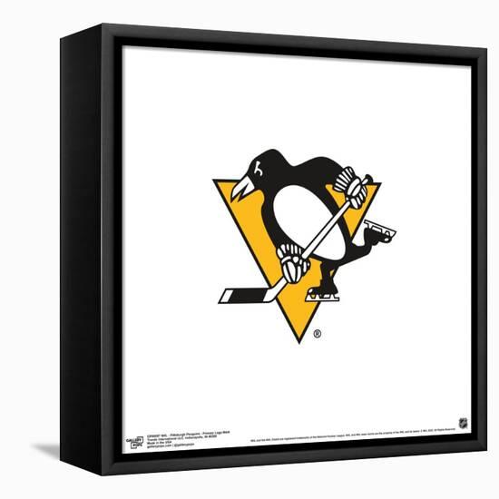 Gallery Pops NHL Pittsburgh Penguins - Primary Logo Mark Wall Art-Trends International-Framed Stretched Canvas