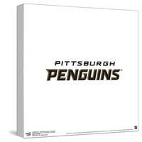 Gallery Pops NHL Pittsburgh Penguins - Wordmark Wall Art-Trends International-Stretched Canvas