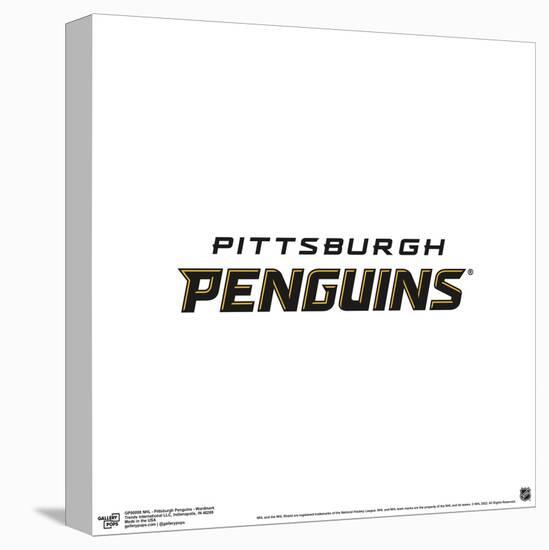 Gallery Pops NHL Pittsburgh Penguins - Wordmark Wall Art-Trends International-Stretched Canvas