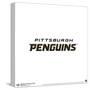 Gallery Pops NHL Pittsburgh Penguins - Wordmark Wall Art-Trends International-Stretched Canvas