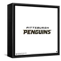 Gallery Pops NHL Pittsburgh Penguins - Wordmark Wall Art-Trends International-Framed Stretched Canvas
