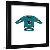 Gallery Pops NHL - San Jose Sharks - Home Uniform Front Wall Art-Trends International-Framed Gallery Pops