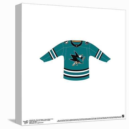 Gallery Pops NHL - San Jose Sharks - Home Uniform Front Wall Art-Trends International-Stretched Canvas