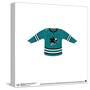 Gallery Pops NHL - San Jose Sharks - Home Uniform Front Wall Art-Trends International-Stretched Canvas