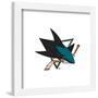Gallery Pops NHL San Jose Sharks - Primary Logo Mark Wall Art-Trends International-Framed Gallery Pops