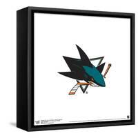 Gallery Pops NHL San Jose Sharks - Primary Logo Mark Wall Art-Trends International-Framed Stretched Canvas