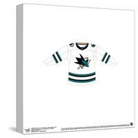 Gallery Pops NHL - San Jose Sharks - Road Uniform Front Wall Art-Trends International-Stretched Canvas