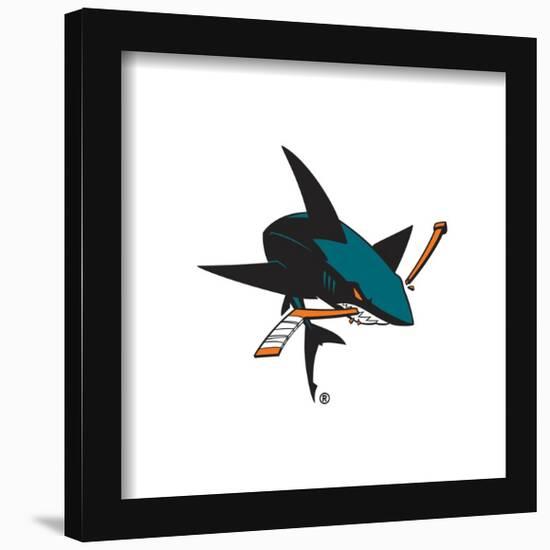 Gallery Pops NHL San Jose Sharks - Secondary Logo Mark Wall Art-Trends International-Framed Gallery Pops