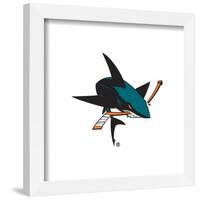 Gallery Pops NHL San Jose Sharks - Secondary Logo Mark Wall Art-Trends International-Framed Gallery Pops