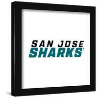 Gallery Pops NHL San Jose Sharks - Wordmark Wall Art-Trends International-Framed Gallery Pops