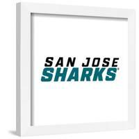 Gallery Pops NHL San Jose Sharks - Wordmark Wall Art-Trends International-Framed Gallery Pops