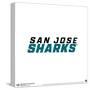 Gallery Pops NHL San Jose Sharks - Wordmark Wall Art-Trends International-Stretched Canvas
