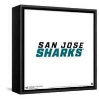 Gallery Pops NHL San Jose Sharks - Wordmark Wall Art-Trends International-Framed Stretched Canvas