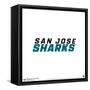 Gallery Pops NHL San Jose Sharks - Wordmark Wall Art-Trends International-Framed Stretched Canvas