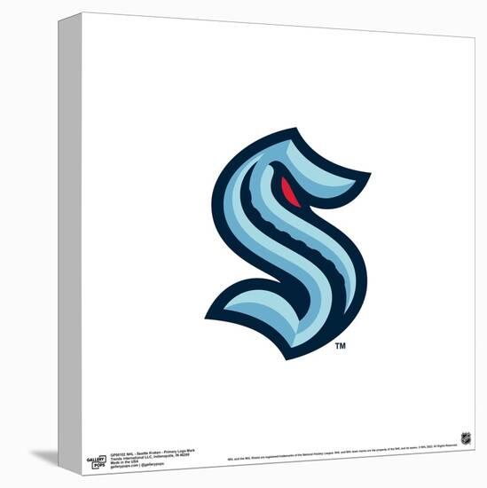 Gallery Pops NHL Seattle Kraken - Primary Logo Mark Wall Art-Trends International-Stretched Canvas