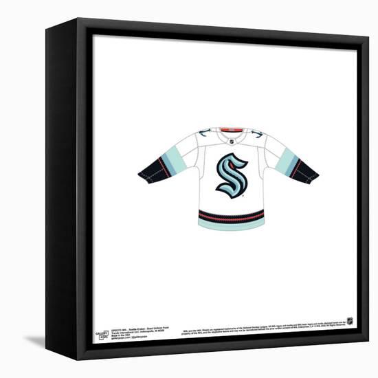 Gallery Pops NHL - Seattle Kraken - Road Uniform Front Wall Art-Trends International-Framed Stretched Canvas