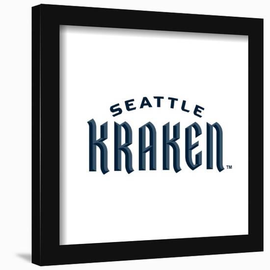 Gallery Pops NHL Seattle Kraken - Wordmark Wall Art-Trends International-Framed Gallery Pops