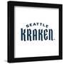 Gallery Pops NHL Seattle Kraken - Wordmark Wall Art-Trends International-Framed Gallery Pops