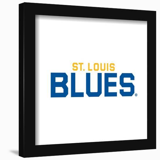 Gallery Pops NHL St. Louis Blues - Wordmark Wall Art-Trends International-Framed Gallery Pops