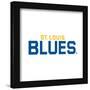 Gallery Pops NHL St. Louis Blues - Wordmark Wall Art-Trends International-Framed Gallery Pops