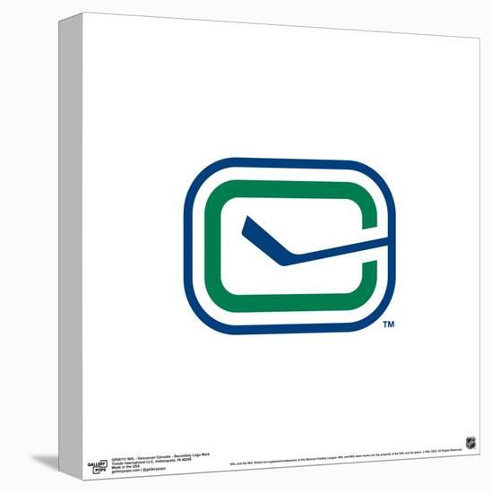 Gallery Pops NHL Vancouver Canucks - Secondary Logo Mark Wall Art-Trends International-Stretched Canvas