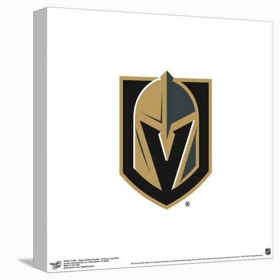 Gallery Pops NHL Vegas Golden Knights - Primary Logo Mark Wall Art-Trends International-Stretched Canvas