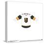 Gallery Pops NHL - Vegas Golden Knights - Road Uniform Front Wall Art-Trends International-Stretched Canvas