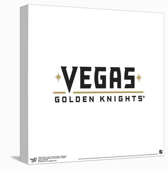 Gallery Pops NHL Vegas Golden Knights - Wordmark Wall Art-Trends International-Stretched Canvas