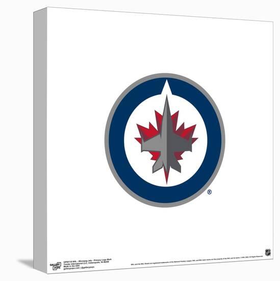 Gallery Pops NHL Winnipeg Jets - Primary Logo Mark Wall Art-Trends International-Stretched Canvas