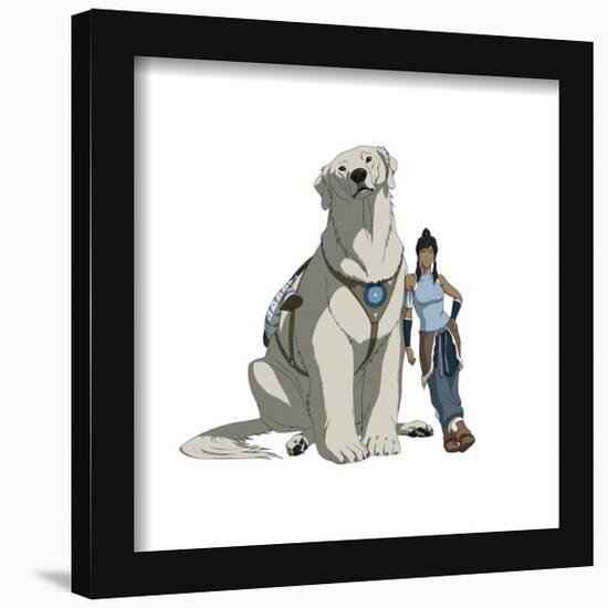 Gallery Pops Nickelodeon Avatar: The Legend of Korra - Korra and Naga Wall Art-Trends International-Framed Gallery Pops