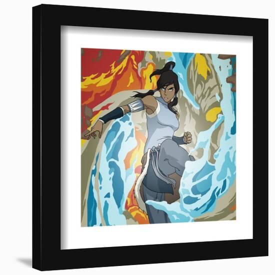 Gallery Pops Nickelodeon Avatar: The Legend of Korra - Korra Elemental Art Wall Art-Trends International-Framed Gallery Pops