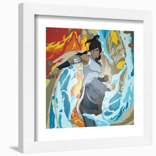 Gallery Pops Nickelodeon Avatar: The Legend of Korra - Korra Elemental Art Wall Art-Trends International-Framed Gallery Pops