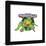 Gallery Pops Nickelodeon Teenage Mutant Ninja Turtles - Donatello Patch Wall Art-Trends International-Framed Gallery Pops