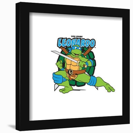 Gallery Pops Nickelodeon Teenage Mutant Ninja Turtles - Leonardo Patch Wall Art-Trends International-Framed Gallery Pops