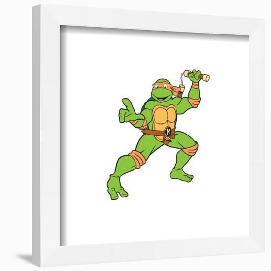 Gallery Pops Nickelodeon Teenage Mutant Ninja Turtles - Michelangelo Wall Art-Trends International-Framed Gallery Pops