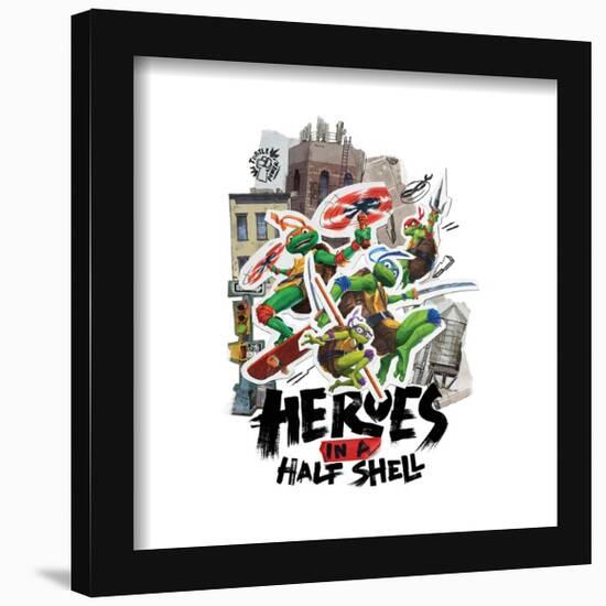 Gallery Pops Nickelodeon Teenage Mutant Ninja Turtles: Mutant Mayhem - Brotherhood Heroes Wall Art-Trends International-Framed Gallery Pops