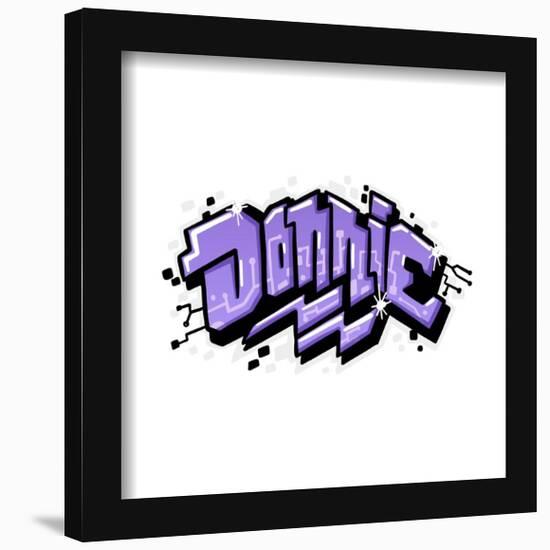 Gallery Pops Nickelodeon Teenage Mutant Ninja Turtles: Mutant Mayhem - Donnie Graffiti Tag Wall Art-Trends International-Framed Gallery Pops