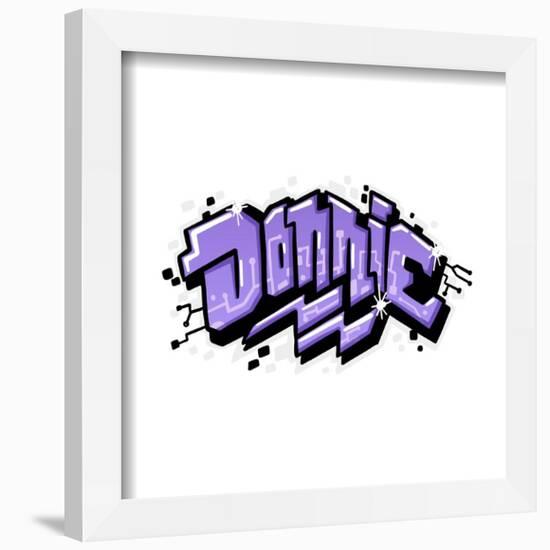 Gallery Pops Nickelodeon Teenage Mutant Ninja Turtles: Mutant Mayhem - Donnie Graffiti Tag Wall Art-Trends International-Framed Gallery Pops