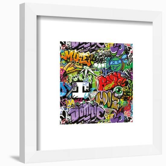 Gallery Pops Nickelodeon Teenage Mutant Ninja Turtles: Mutant Mayhem - Graffiti Pattern Wall Art-Trends International-Framed Gallery Pops