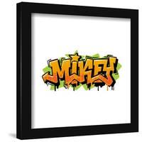 Gallery Pops Nickelodeon Teenage Mutant Ninja Turtles: Mutant Mayhem - Mikey Graffiti Tag Wall Art-Trends International-Framed Gallery Pops